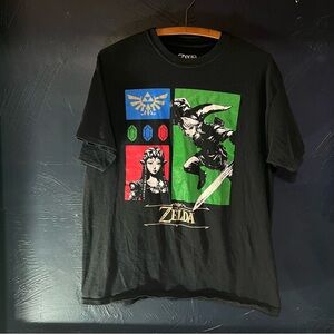 Nintendo Black Zelda Logo T-Shirt